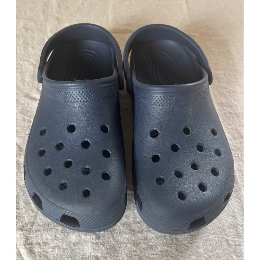 Crocs Classic Clogs Navy Blue Mens 6 Womens 8 Water Shoes Comfort Sandals